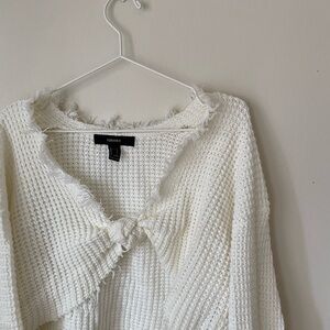 Frayed Crop Sweater